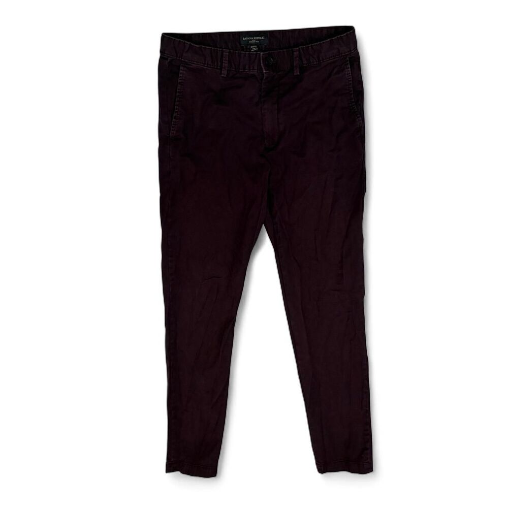 Banana-republic Men's Burgundy and Purple Trousers